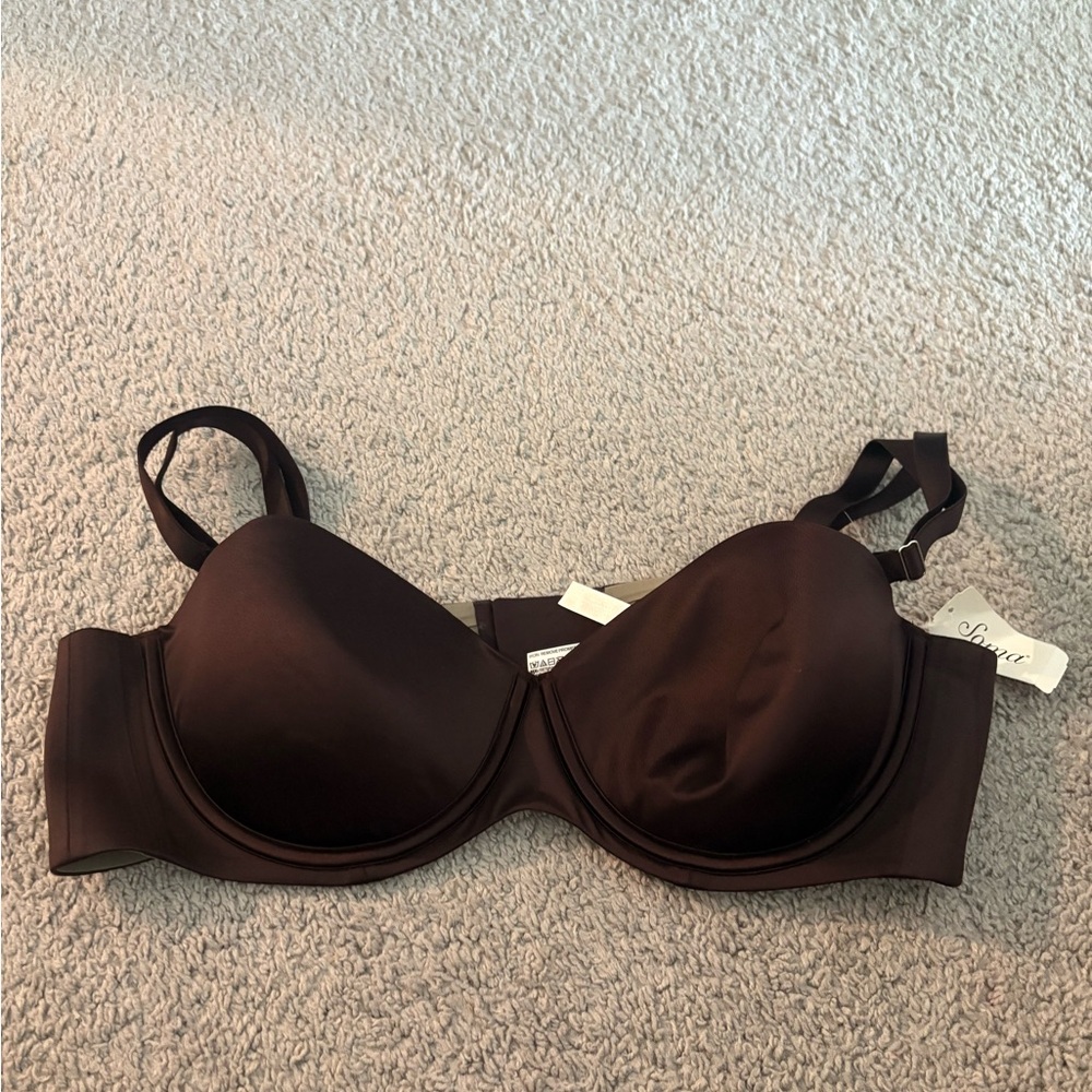 Soma Rich Brown Underwire Bra - Strapless or with Straps.
